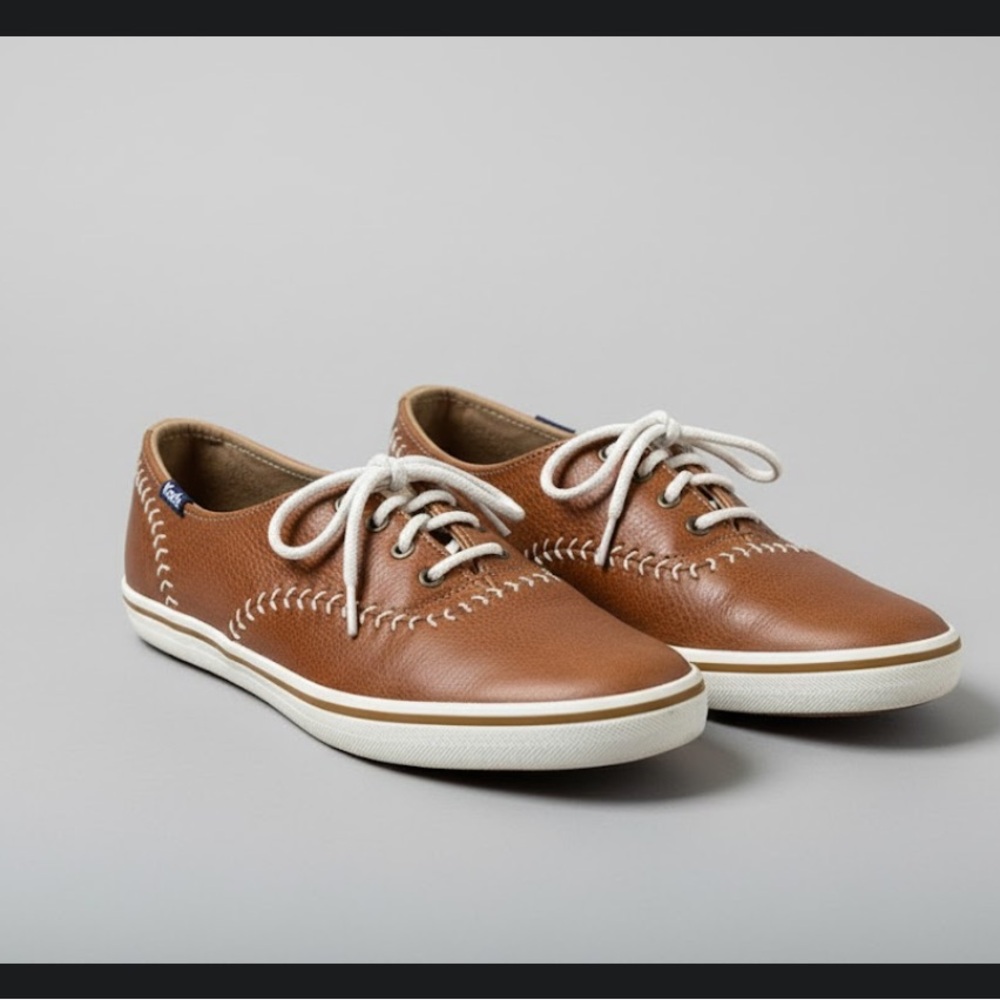 Keds Brown Boat Shoes with White Laces